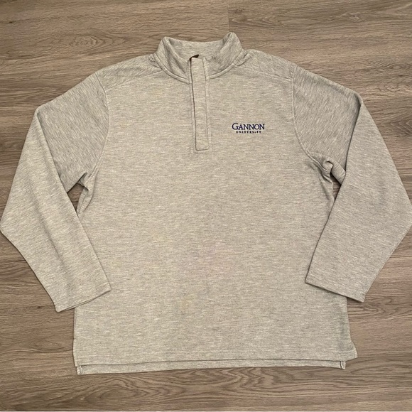 GANNON University Quilted-Detail Sullivan Quarter Zip Pullover , Oxford … - Picture 1 of 12